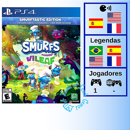 The Smurfs Mission Vileaf Smurftastic Edition - PS4 [EUA]