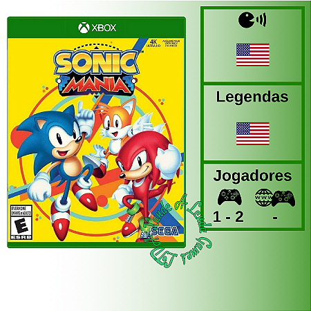 Sonic Mania - XBOX ONE [EUA] - Xande A Lenda Games. A sua loja de jogos!