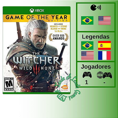 The Witcher 3 Wild Hunt Game of the Year Edition - XBOX ONE [EUA]