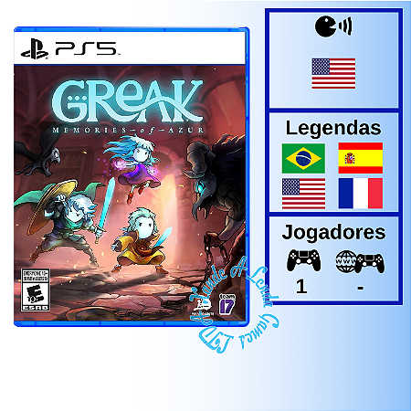 Greak Memories of Azur - PS5 [EUA]