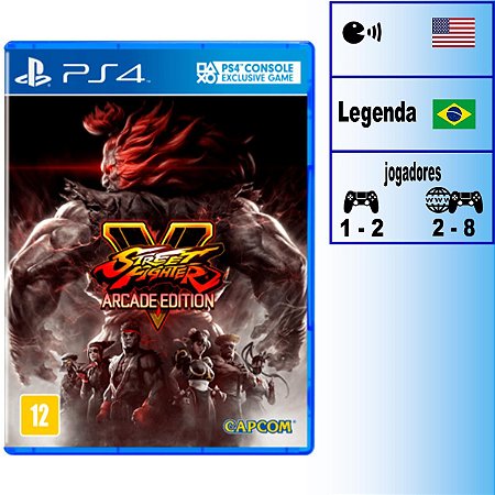 Street Fighter V Arcade Edition - PS4 - Novo