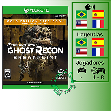 Tom Clancy's Ghost Recon Breakpoint Gold Edition Steelbook - XBOX ONE [EUA]