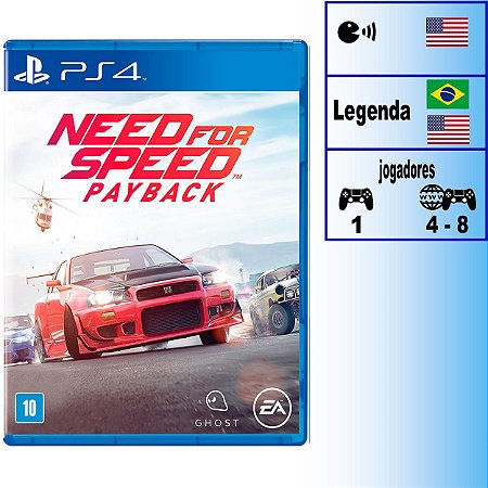 Need For Speed Payback - PS4 - Novo