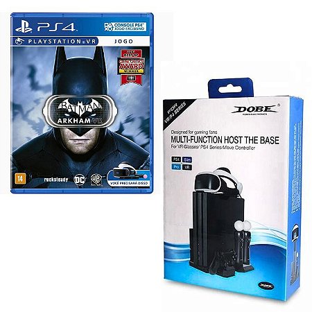 Batman Arkham VR + Multifunction Cooling Stand - PS4 - Usado
