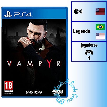 Vampyr - PS4 - Novo