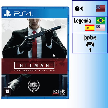 Hitman Definitive Edition - PS4 - Novo