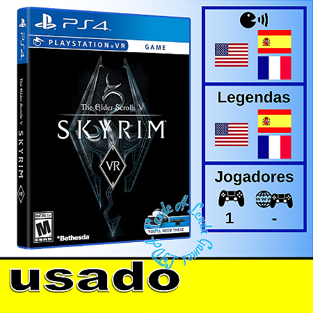 The Elder Scrolls V Skyrim VR - PS4VR [EUA] Usado