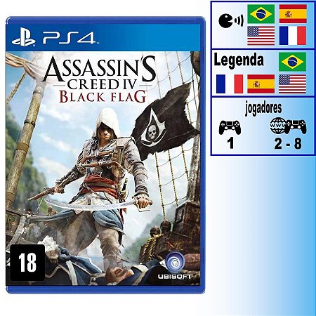 Assassin's Creed IV Black Flag - PS4 - Novo