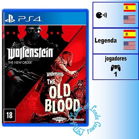 Wolfenstein The Two Pack - PS4 - Novo