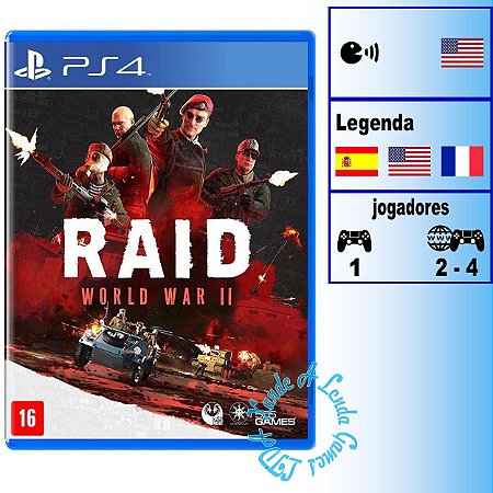 Raid World War II - PS4 - Novo