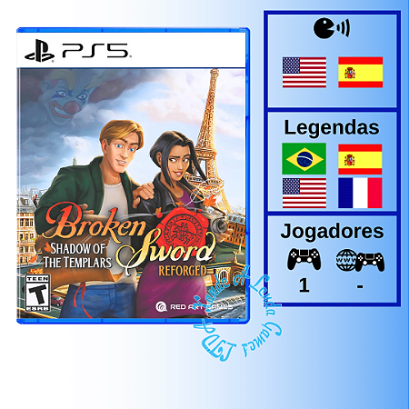 Broken Sword Shadow of the Templars Reforged - PS5 [EUA]