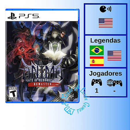 Anima Gate of Memories I & II Remaster - PS5 [EUA]