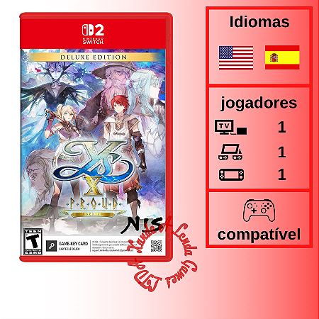 Ys X Proud Nordics Deluxe Edition - SWITCH 2 [EUA]
