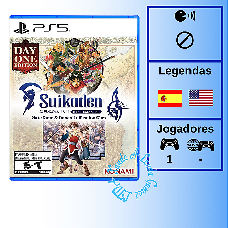 Suikoden I & II HD Remaster Gate Rune and Dunan Unification Wars Day One Edition - PS5 [EUA]