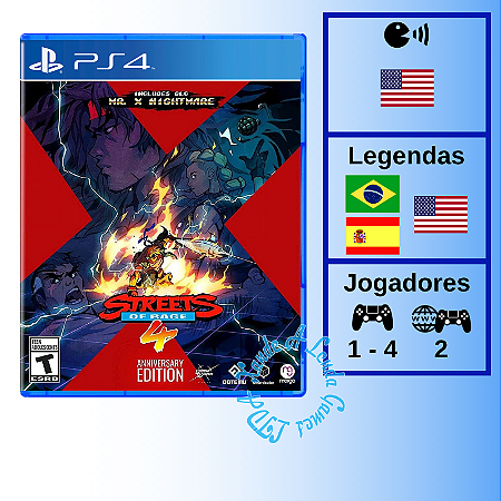 Streets of Rage 4 Anniversary Edition - PS4 [EUA]