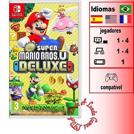 New Super Mario Bros U Deluxe  - SWITCH - Novo [EUROPA]