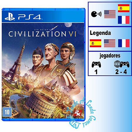 Sid Meier's Civilization VI - PS4 - Novo