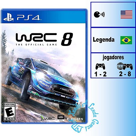 WRC 8 (FIA World Rally Championship) - PS4 - Novo