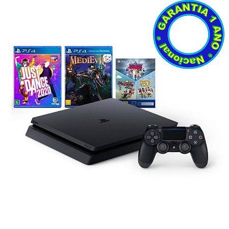 Console PlayStation 4 Slim Mega Pack 11 (Nacional) - Novo
