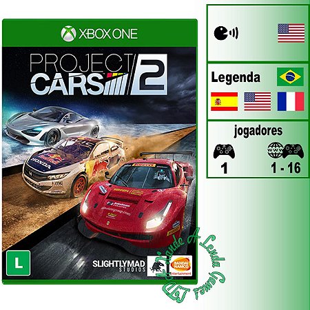 Project Cars 2 - XBOX ONE - Novo