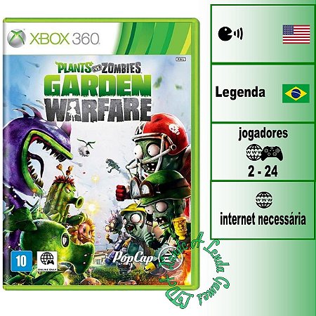 Plants vs Zombies Garden Warfare - XBOX 360 - Novo