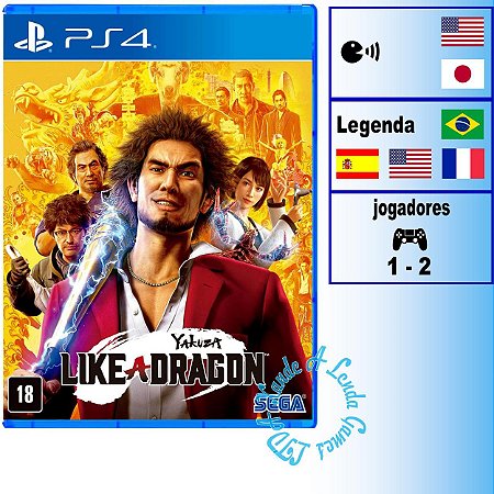 Yakuza Like A Dragon - PS4 - Novo