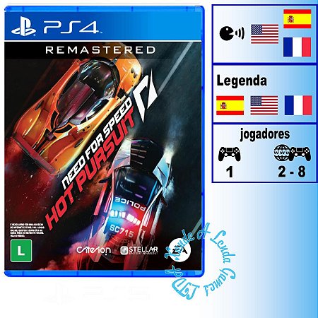 Need For Speed Hot Pursuit Remastered Ps4 (Novo) (Jogo Mídia