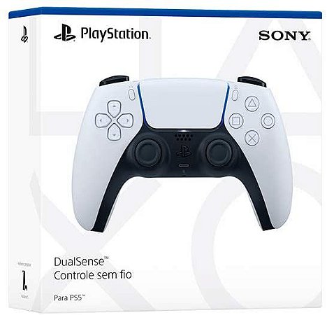Controle Dualsense - PS5 - Novo - Preto e Branco