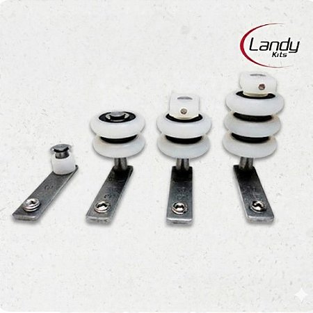 Kit roldanas (Landy Kits) com regulagem para envidraçamento de sacadas