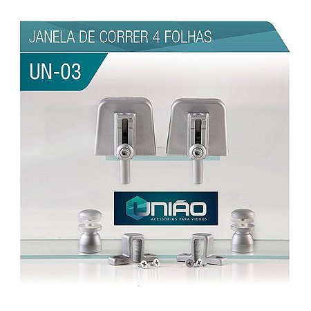 KIT 03 - JANELA DE CORRER 4 FOLHAS