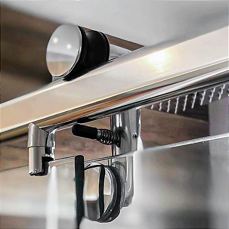 Box Elegance F1 150 com Tubo Oblongo Cromado – Idea Glass