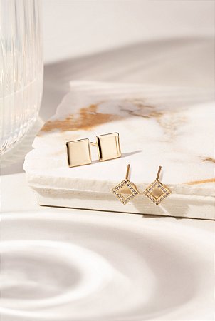 Brinco Dois Instantes – Banho de Ouro 18K