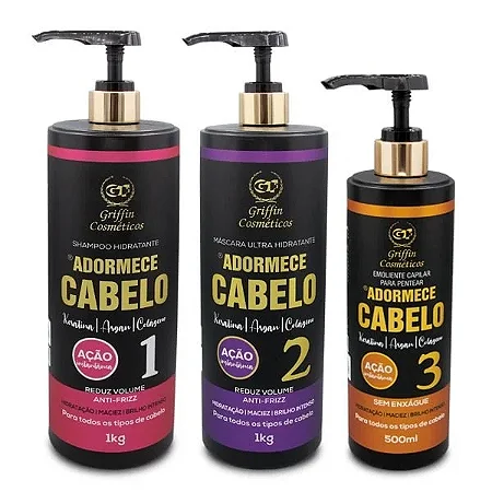 Kit adormece cabelo KG