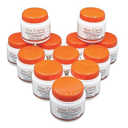 Kit com 12 Max creme glicerinado 250ml Frete Grátis Para Todo Brasil
