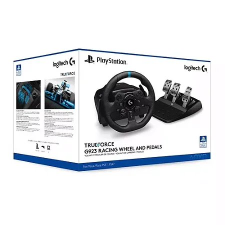 Volante Logitech G923 Trueforce PS4, PS5 e PC - Game Games - Loja de Games  Online