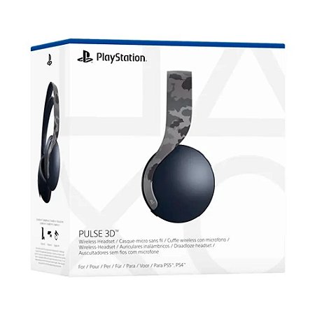 Fone Headset Pulse 3D Ps5 sem fio Camuflado