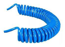 Tubo PU espiral 12 MM  5 metros Azul