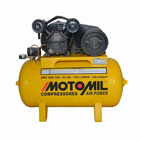 COMPRESSOR CMV-10 PL 100L 2CV MONO 110 220 V MOTOMIL
