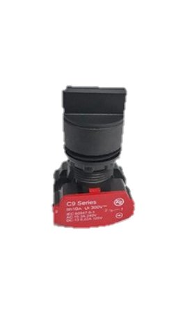 Chave seletora  preta 3P IP65 1NA+1NF - Kap