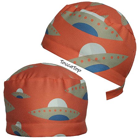 Gorro Cirúrgico, Ovnis, Nave Alienígena, laranja