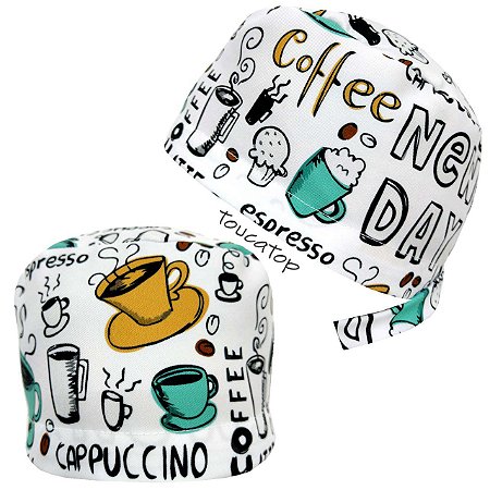 Gorro Cirúrgico, Café Cappuccino, Branco