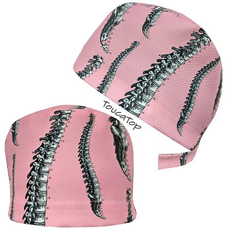 Gorro Cirúrgico, Coluna Vertebral Desenho, Rosa