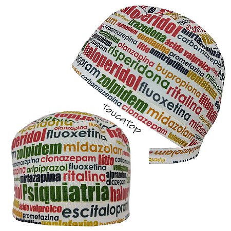 Gorro Cirúrgico, Nuvem de Palavras, Psiquiatria, Nude