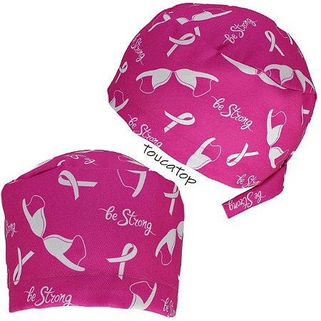 Gorro Cirúrgico, Outubro Rosa Laços, Sutiãs, Be Strong, Pink