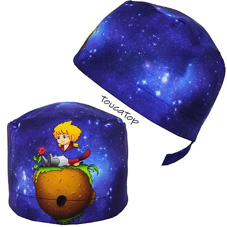 Gorro Cirúrgico, Pequeno Príncipe, Azul Estrelado