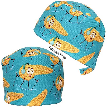 Gorro Cirúrgico, Pâncreas Amarelos Esquiando, Tiffany