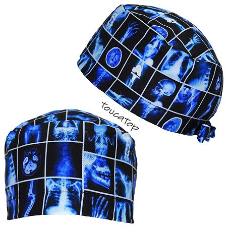 Gorro Cirúrgico, Radiografias, Raio X, Fraturas Azul, Preto