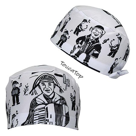 Gorro Cirúrgico, Cordel, Xilogravura, Nordeste, Branco