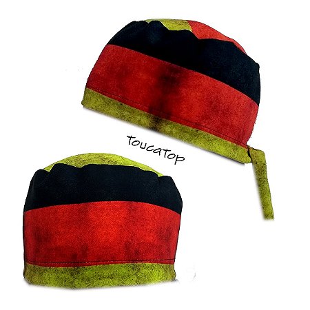 Gorro, Bandeira Alemanha, Grunge Envelhecido com manchas