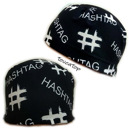 Gorro Cirúrgico, Hashtag, Preto